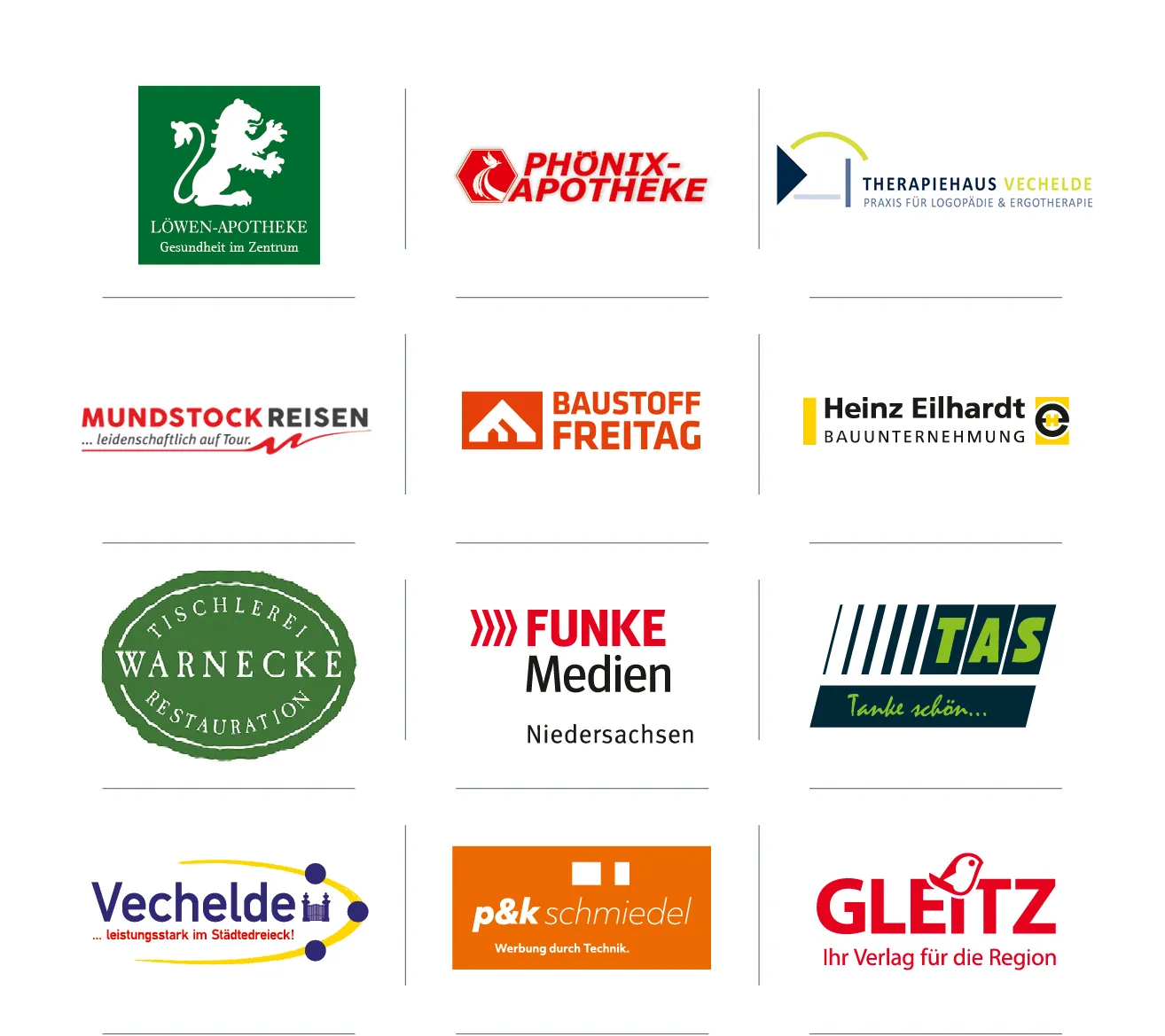 Mitglieder der Werbegemeinschaft