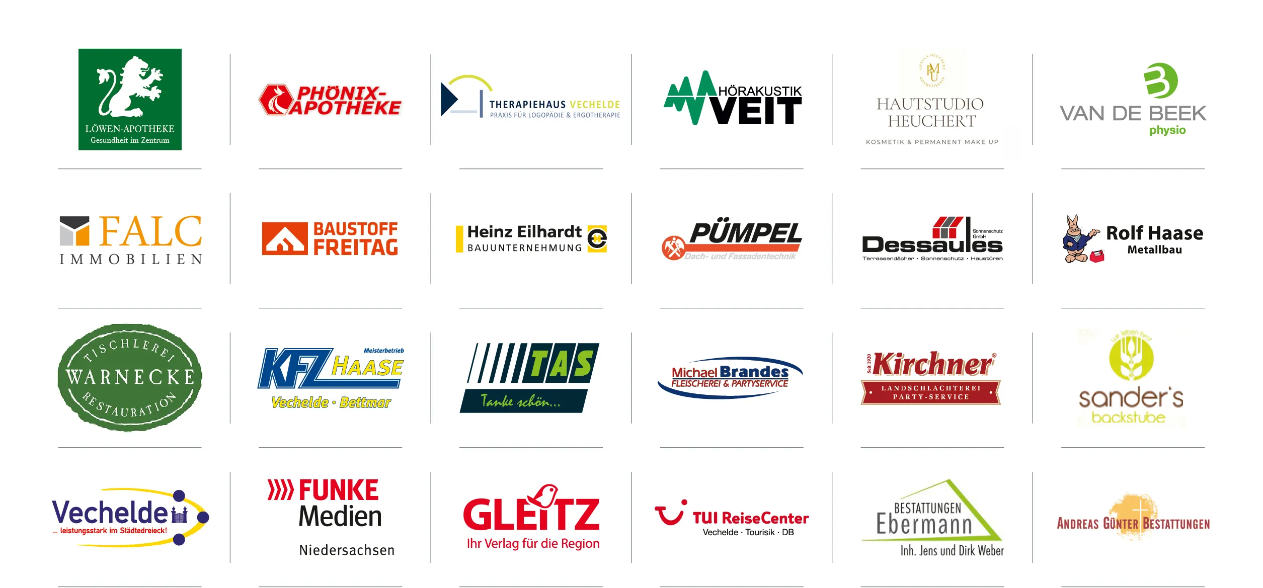 Mitglieder der Werbegemeinschaft